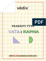 Vedix-Prakriti Type Vata-Kapha