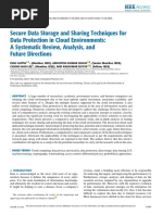 Secure Data Storage and Sharing Techniques For Data Protection in Cloud Environments: A Systematic Review, Analysis, and Future Directions