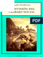 Emile Durkheim - La División Del Trabajo Social