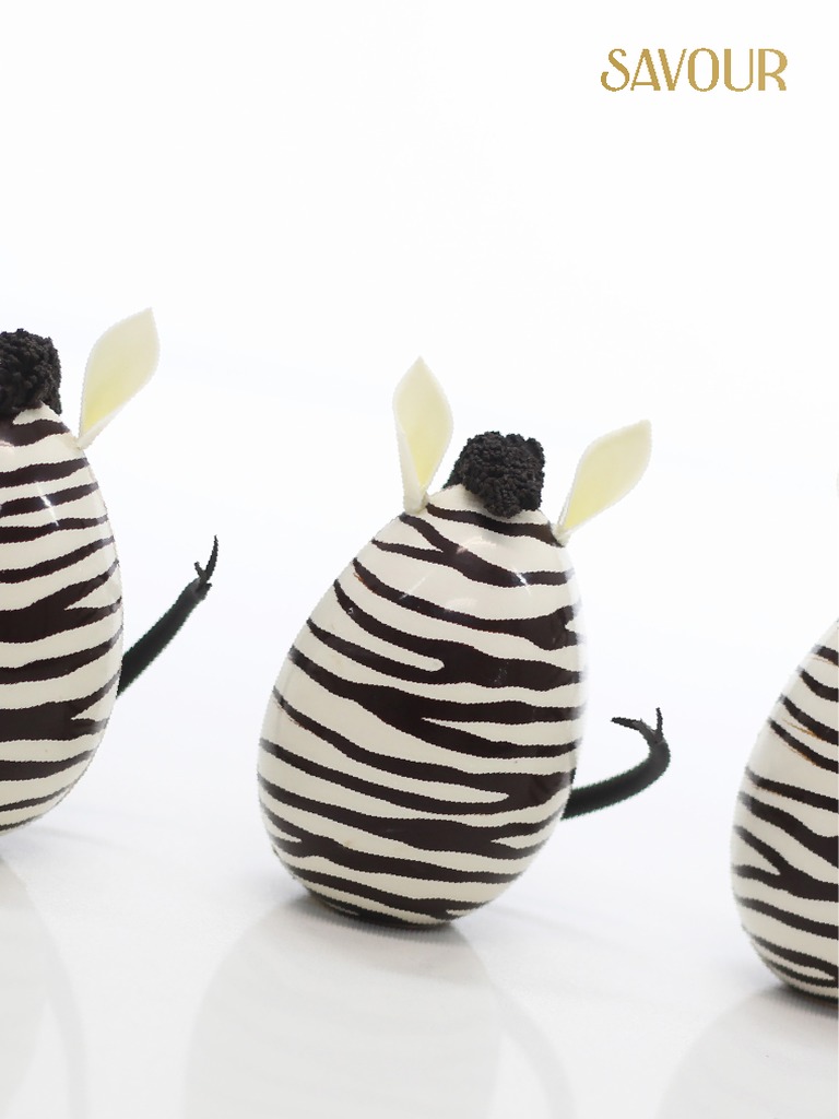 Zebra Easter Eggs PDF Chocolate