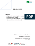 Trabalho Serv. Restauraçao