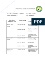 Individual Workweek Accomplishment Report Oas