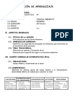 SESIÓN DE APRENDIZAJE - primaria-ARTICULACIONES PRIMER GRADO