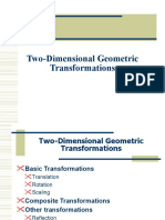 Two Dimensional Geometric Transformations