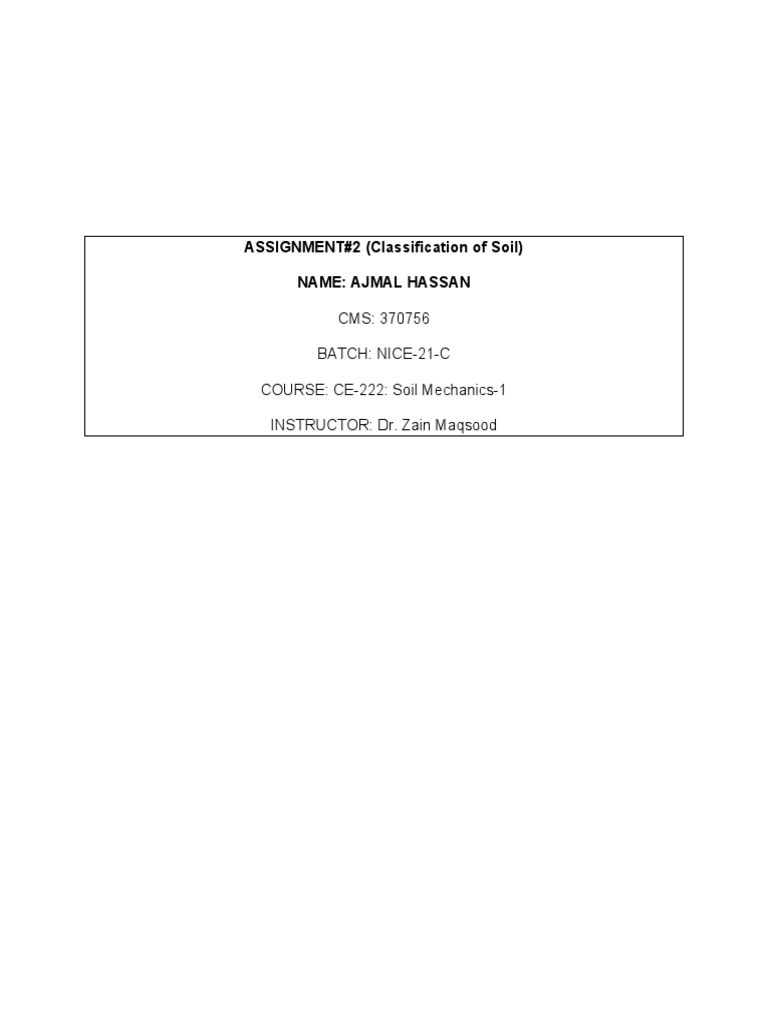 Classification of Soil Plus Numericals PDF Soil Soil Mechanics
