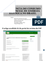 TEMA 1 A EFICIÊNCIA DO CONSUMO RESIDENCIAL DE ENERGIA ELÉTRICA