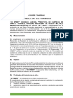 Aviso de Privacidad BC Credit 08 2019-1-1