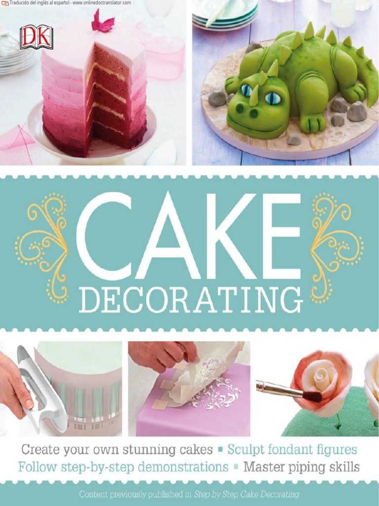 Cake Decorating (DK) Español | PDF | Magdalena | Alimentos