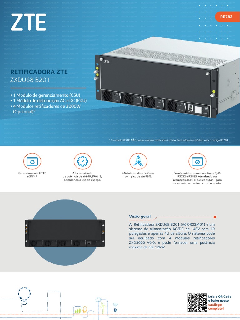 Retificadora Zte - Re783 - Datasheet | PDF | Informática