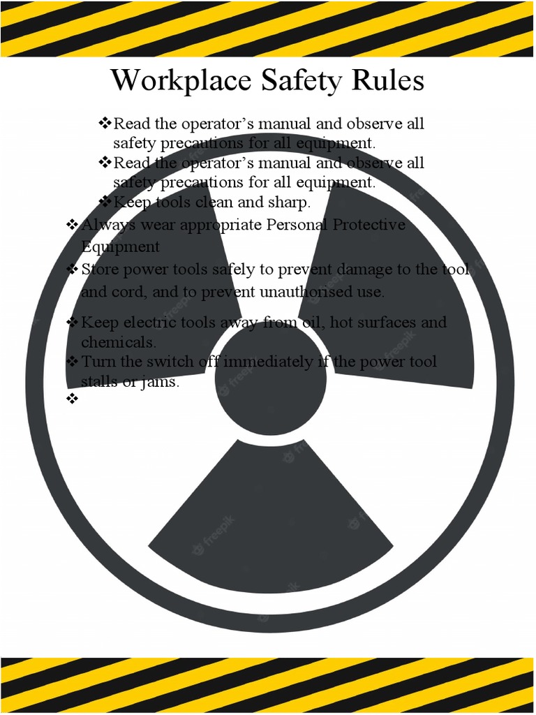 Workplace Safety Rules PDF