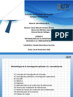 Metodología investigación mercados UNIDAD 4