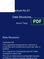 Data Structures Lecture on Arrays, Linked Lists, Stacks, Queues and Trees