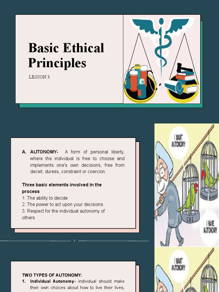 Basic Ethical Principles | PDF | Autonomy | Social Institutions