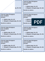 Teste Português Adjetivo Obrigado