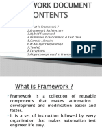 Framework Document