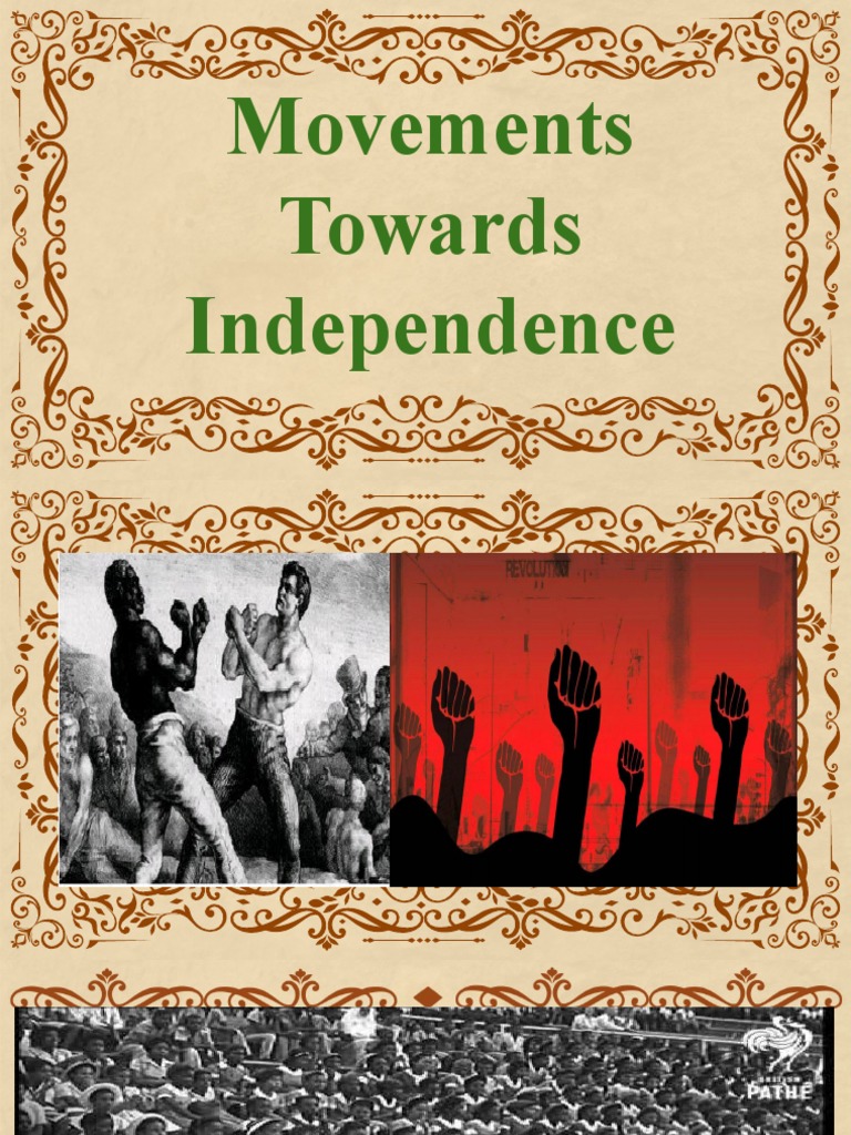 Movement Towards Independence PDF Jamaica
