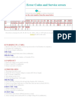 HP LaserJet Error Codes and Service Errors