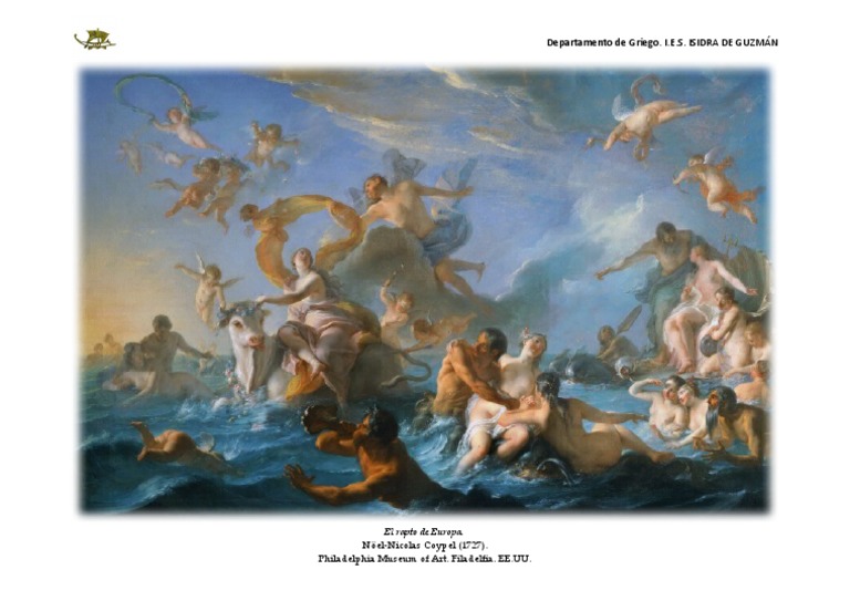 El Rapto de Europa. Coypel. 1727 | PDF | Ciencias sociales | Clásicos