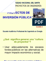 Proyectos de Inversión Publica