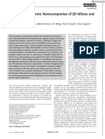 Cold Sintered Ceramic Nanocomposites of 2D MXene and Zinc Oxide