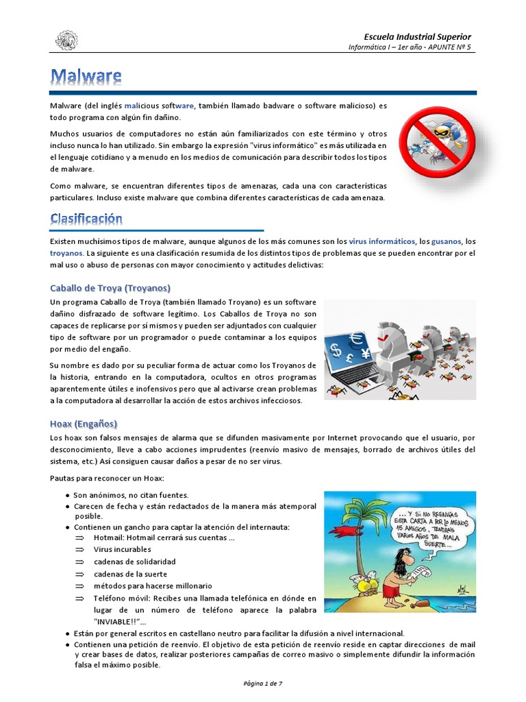 Tema - 5 - Malware v18 | PDF | Virus de computadora | Malware