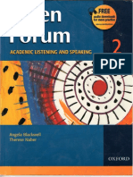 Oxford - Open Forum 2 Academic Listening and Speaking