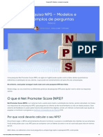 Pesquisa NPS - Modelos e Exemplos de Perguntas