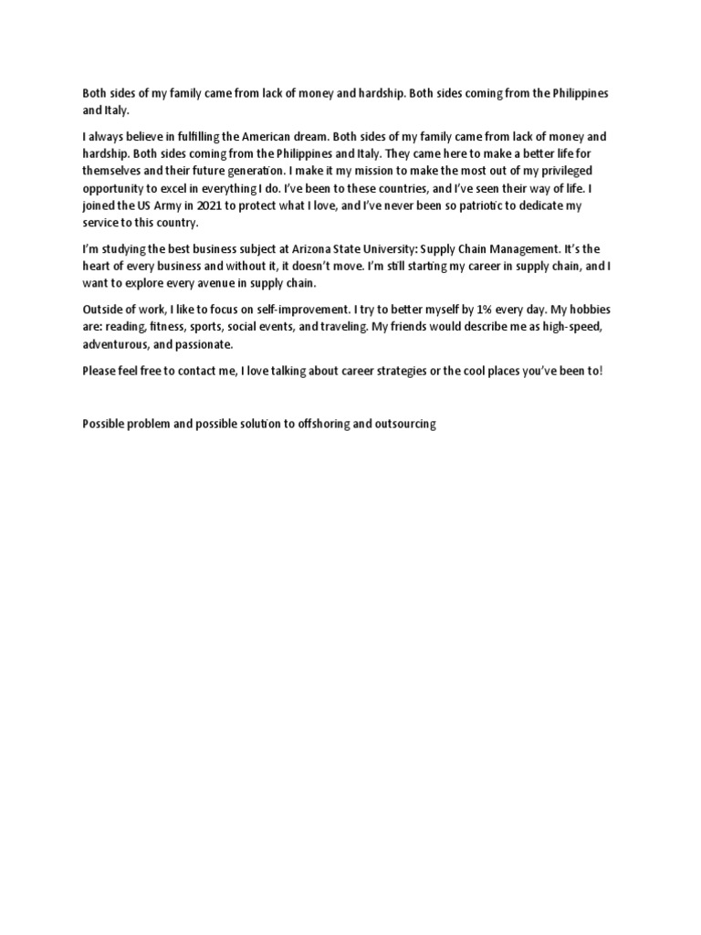 Linkedin about me pdf