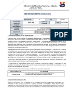 Plan de Reforzamiento Docente Comunicacion.