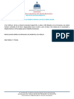 Boletín de Difusión Inmediata Tormenta Tropical Lisa 31102022 A Las 11.00 Am