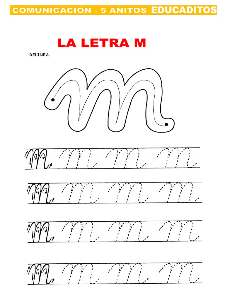 Actividades con la letra M para niños | PDF