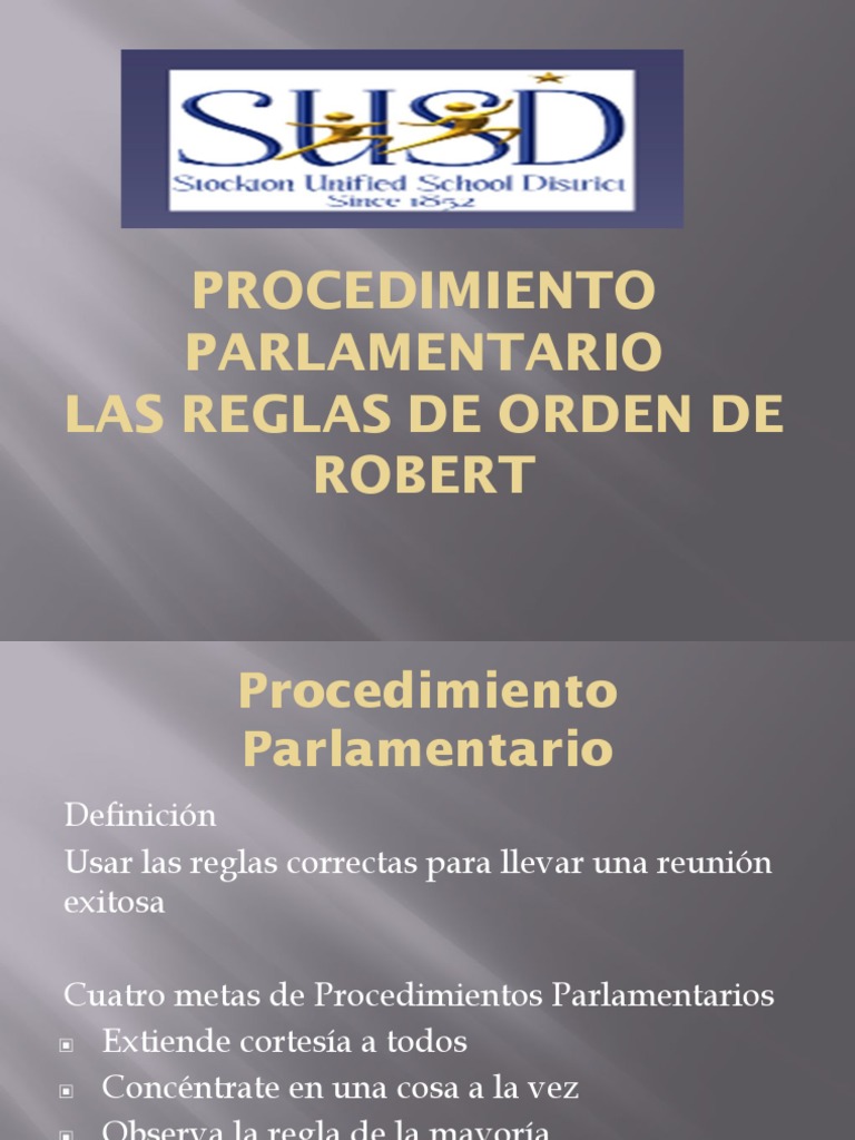 Robert Rules Spanish | PDF | Gobierno