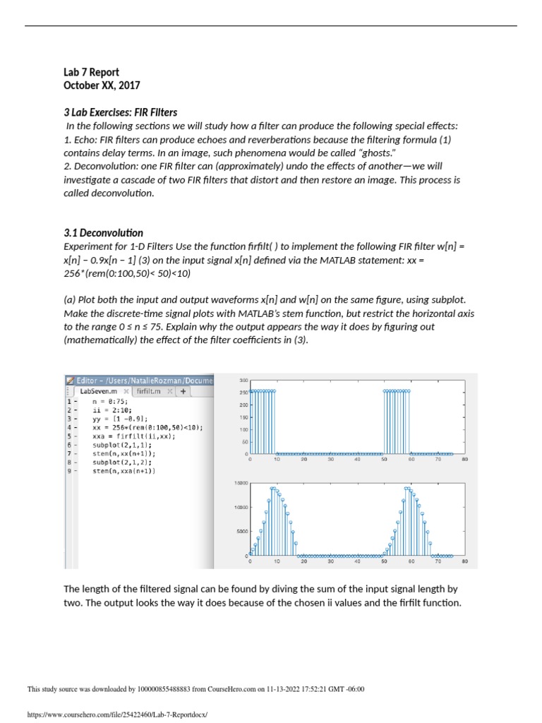 Docx PDF Signal Processing Applied Mathematics
