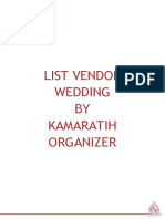 List Vendor Wedding Blitar Terbaru 2022