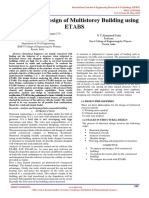 Analysis and Design of Multistorey Building using ETABS