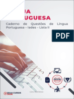 Caderno de Questoes de Lingua Portuguesa Iades Lista II