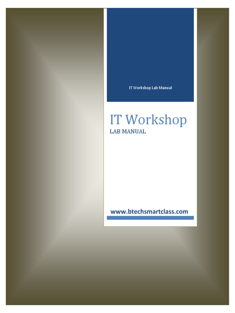 IT Workshop Lab Manual Overview | PDF | Floppy Disk | Electrical Connector