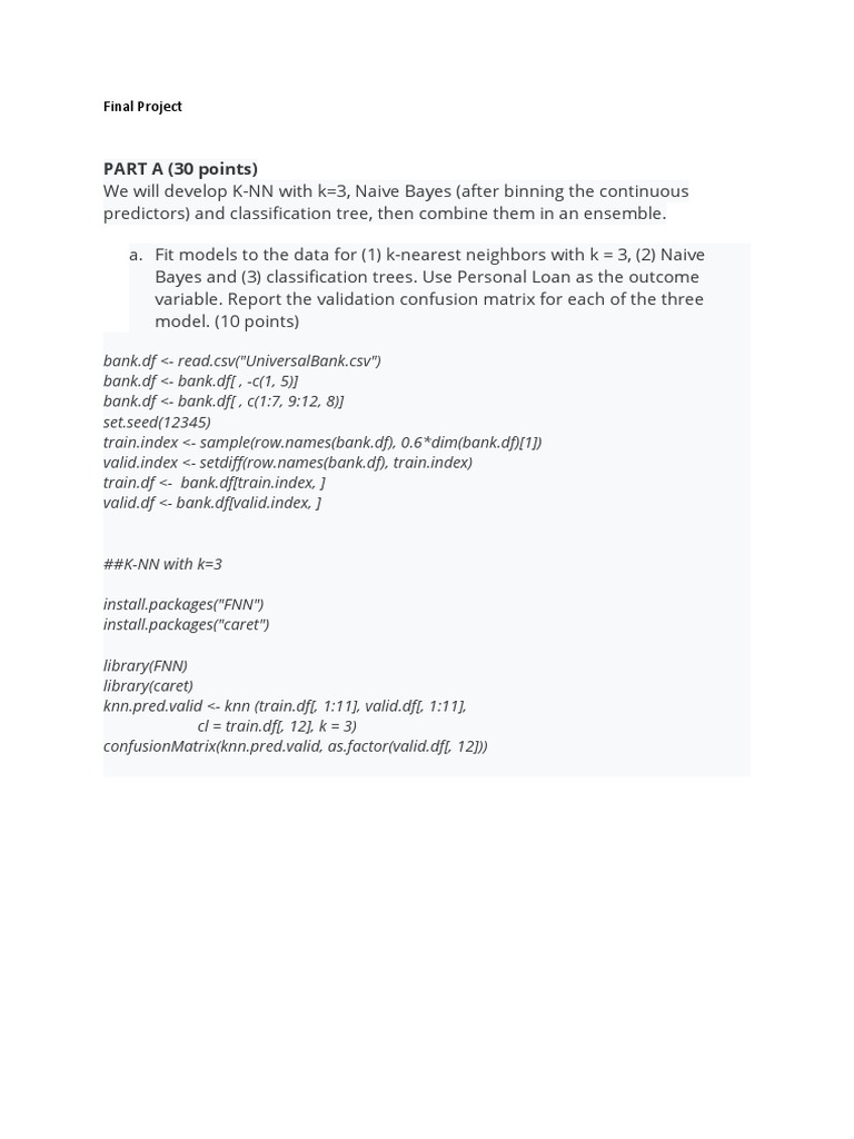 Final Project | PDF | Machine Learning | Applied Mathematics