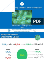 Tema 7. Estequiometría y Cinética de Crecimiento 2022