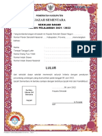 Format Ijazah SD