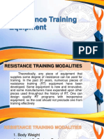 B. Resistance Training Equipment