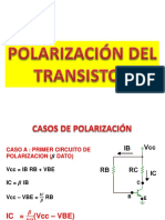 CLASE NUEVE polarizacion transistor