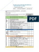 Ficha de Evaluacion de Las 4 Areas de Desarrollo Integral