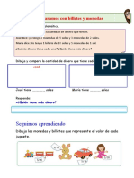 FICHA DE ACTIVIDAD-Comparamos Con Billetes y Monedas Ok