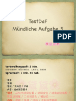 Testdaf Mündliche Aufgabe 5