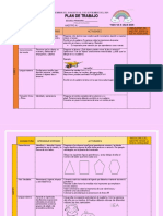 Plan de trabajo de primer grado de primaria