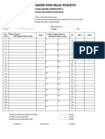 Daftar Hadir Ujian Dan Berita Acara