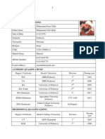 Muhammad Ezaz Ullah Resume