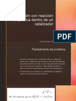 Difusión Con Reacción Química Dentro de Un Catalizador