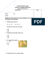 Matematika SLB PGRI Purwoasri SEMESTER I 2018-2019